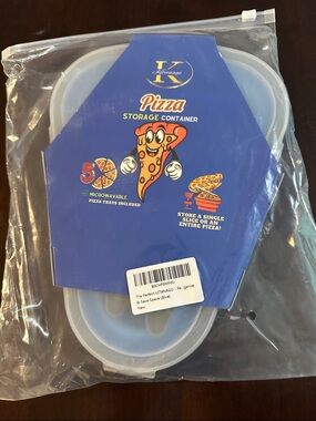 Blue Pizza Storage Container – Single Slice